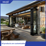 Dvojité hliníkové vonkajšie dvere